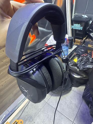 Видеоигры и приставки: Проводные полноразмерные наушники, HyperX, Б/у, цвет - Серебристый — 2