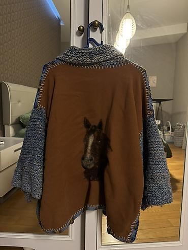 Şəxsi əşyalar: Unikal dizaynlı əl işı kardiqan/sviter - Model: patchwork üslubunda — 1