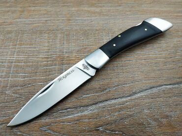 чехлы для ножей: Складной нож Искатель от Витязь, сталь 65х13, рукоять дерево. Охота и