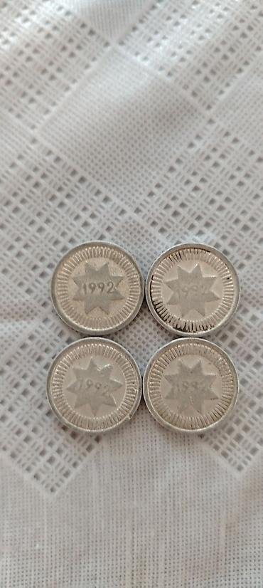 10 cent nece manatdir: 4 eded - Azerbaycan 10 qepiyi - 1992 — 2