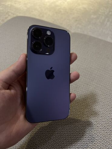 Apple iPhone: IPhone 14 Pro, 128 ГБ, Deep Purple, 100 %