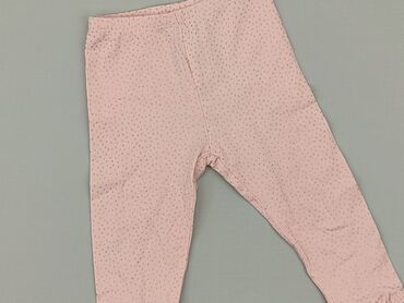 krótkie legginsy wysoki stan: Baby material trousers, 9-12 months, 74-80 cm, 5.10.15, condition - Very good