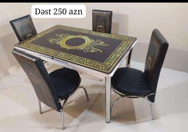 Yataq otağı dəstləri: Masa stul destlerimiz Hazır olur Qiymet 250 azn Masanın olcusu