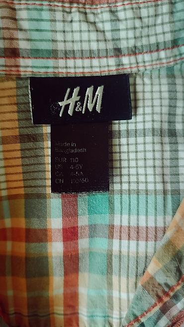 Топы и рубашки: Рубашка, Для мальчиков, 4 - 5 лет, H&M — 2