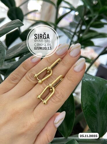 Sırğalar: Sırğa, Sarı qızıl — 8