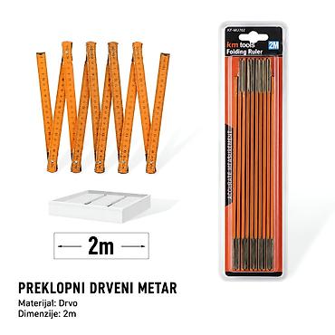 KMT Drveni viseći ukras lenjir 9367956-A Opis: - Sklopivi drveni