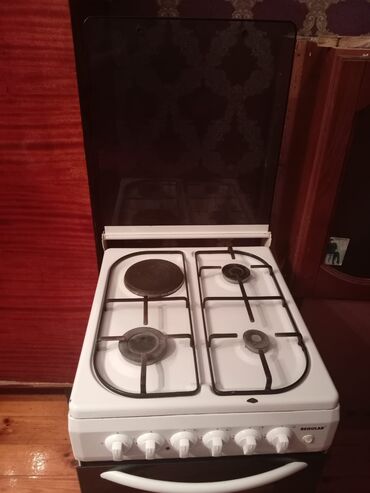 mini peç: Plitə Regular, Qarışıq, Ayrıca dayanan, 4 gözlü