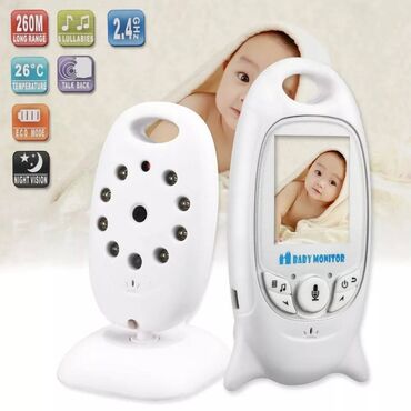 детская питание: Видеоняня радионяня baby monitor vb601 ночное видение и термометр
