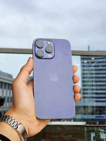 ayfon 15pro max: IPhone 14 Pro Max, 256 GB, Deep Purple, Simsiz şarj, Face ID