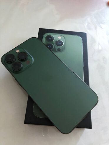 телефон жалалабат: IPhone 13 Pro, Колдонулган, 128 ГБ, Alpine Green, Куту, 85 %