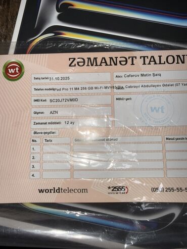 Apple iPad: Apple iPad Pro 11 (2025), 11", 256 GB, Pulsuz çatdırılma — 4