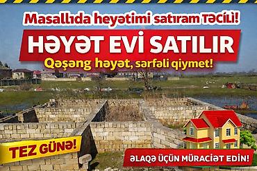 masazir ucuz heyet evleri: Masallı rayonunda həyət evi satılır.TƏCİLİ SATILIR! Masallıda həyət — 1