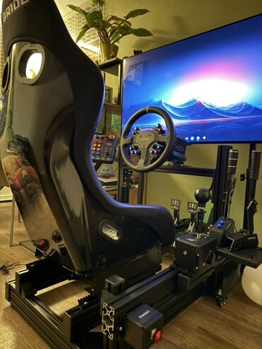 ps руль: Кокпит-omega gt 80x40 Кресло-ковш Bride размер М Стойка для монитора