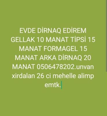 Kondisionerlər: Manikür, pedikür