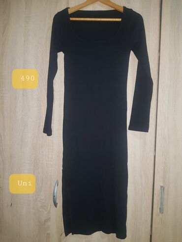 modeli dugih haljina: One size, color - Black, Cocktail, Long sleeves