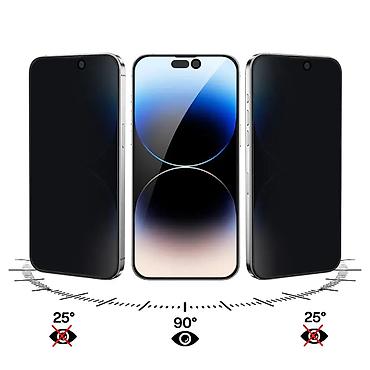 hx pro cassette deck: Folija za zastitu ekrana GLASS X mart 9D PRIVACY za iPhone 14 Pro Max — 3