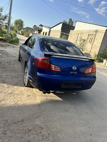 аваринные машины: Nissan Skyline: 2002 г., 3 л, Автомат, Бензин, Седан — 1