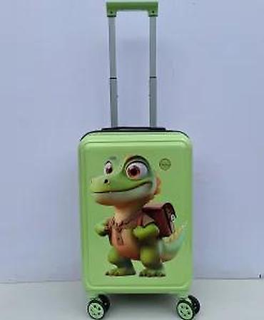 Rančevi, torbe i koferi: Dečiji koferi – set od 2 komada, zeleni, sa motivom malenog — 21