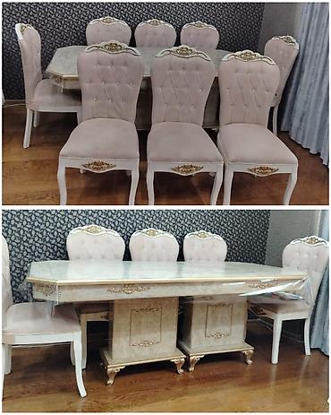Masa dəsti satılır 480₼. 8 oturcağı var.Ünvan Əhmədli. 0185. Sevil1