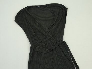 sukienki na jedno ramię czarna: Dress, XS (EU 34), Bershka, condition - Good