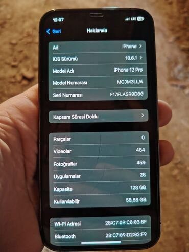 Apple iPhone: IPhone 12 Pro, 128 GB, Space Gray, Face ID — 6