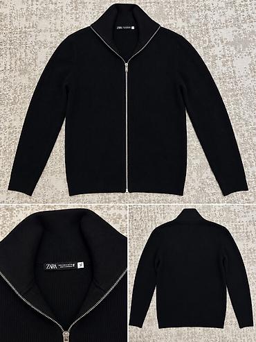 Свитера: Мужской свитер, S, Zara, Б/у, цвет - Черный, Самовывоз — 1