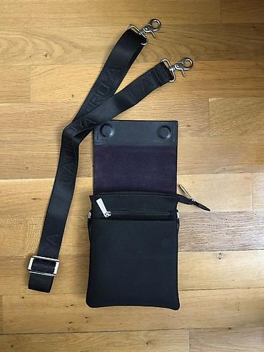macbook canta: Çiyin çantası – Catriona - Rəng: Qara - Material: Ön hissə tekstil — 2