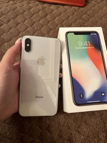 iphone 7 satilir: IPhone X, 64 GB, Ağ, Barmaq izi, Face ID