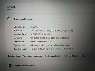 dell noutbuk: Yeni Lenovo IdeaPad, 15.6 ", Intel Core i5, 512 GB, Ünvandan götürmə, Pulsuz çatdırılma, Ödənişli çatdırılma — 3