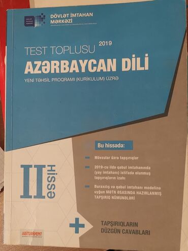 ingilis dili test toplusu 1ci hisse: Azərbaycan dili 3manat Riyaziyyat 4 manat İngilis dili 1ci hissə 3