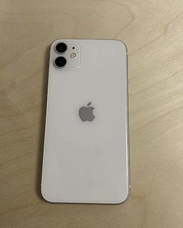 IPhone 11, Б/у, 128 ГБ, Белый, Зарядное устройство, Чехол, Кабель, 78 %