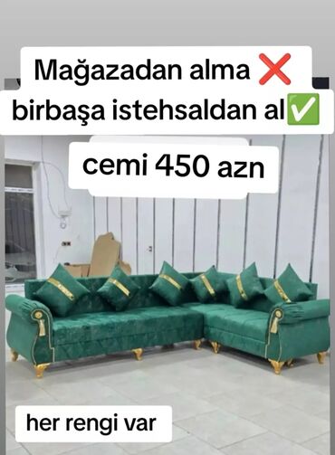 divan dəst: Künc divan, Yeni, Açılmayan, Bazasız, Parça, Şəhərdaxili pulsuz çatdırılma