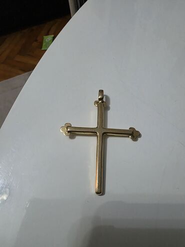 Ogrlice: ​💎 EKSLUZIVNA PONUDA: Ručno Rađen Zlatni Lanac i Krst (585) ​Ovo je — 3