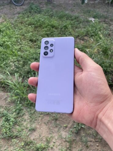 micro: Samsung Galaxy A52, 128 GB, rəng - Bənövşəyi, Barmaq izi