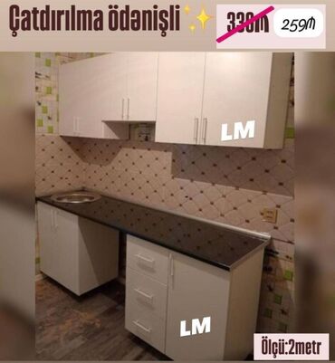 metbext desti: Mətbəx mebellərinin sifarişlə hazırlanması✔️ Ölçü : 2 metr üst