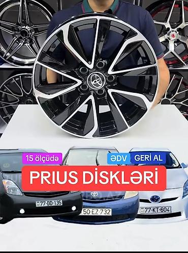 masın satısı: Toyota Prius üçün yüngül lehimli disk kolleksiyası - Uyğunluq: Toyota — 8