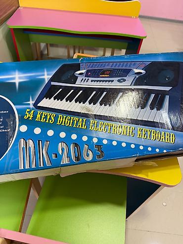 Музыкальные игрушки: MK-2063 rəqəmsal elektron sintezator - 54 klaviş - LED displey - 100 — 1