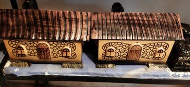 Gəmi modelləri: Taxta yelkənli gəmi maketi - Material: təbii ağac (korpus və — 7