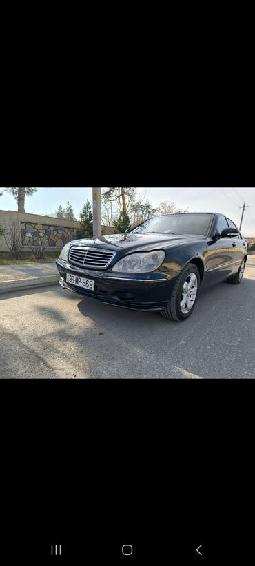 Mercedes-Benz: Mersedes S Klass İl 2001 Mühərrik 3.2 Yürüş 400000 Sürətlər qutusu