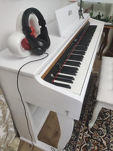org pa 80: Aria AR-8817 rəqəmsal piano – ağ korpuslu, 88 klavişli model — 4