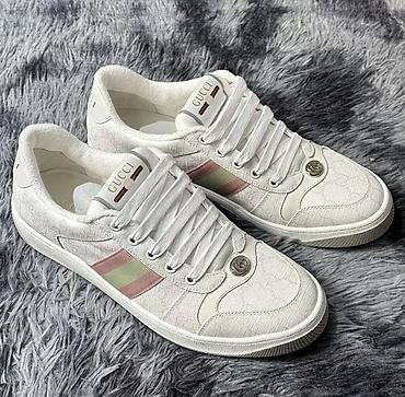 кроссовки gucci: Кроссовки, 40, 40.5, Gucci, Новый, цвет - Белый, Самовывоз, Платная доставка — 2