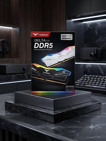 T-Force DELTA RGB DDR5 64GB (2x32GB) 6000MHz RAM T-Force DELTA RGB