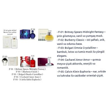 Ətriyyat: Heftelerle qalici 50 ml fransuski qadin etirleri, paltari yu geyin — 1