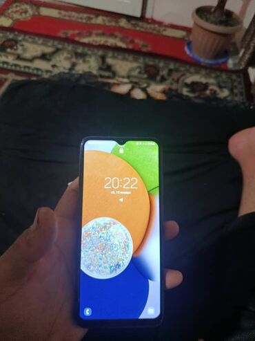 Samsung: Samsung Galaxy A03, Б/у, 64 ГБ, цвет - Синий, 2 SIM — 1