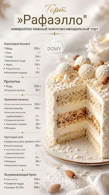 рожь: Индивидуальные торты и десерты на заказ. 🎂 **Осталось всего 1 место — 2