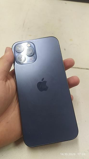 iphone tel: IPhone 12 Pro, Б/у, 256 ГБ, Pacific Blue, Коробка, 100 % — 1