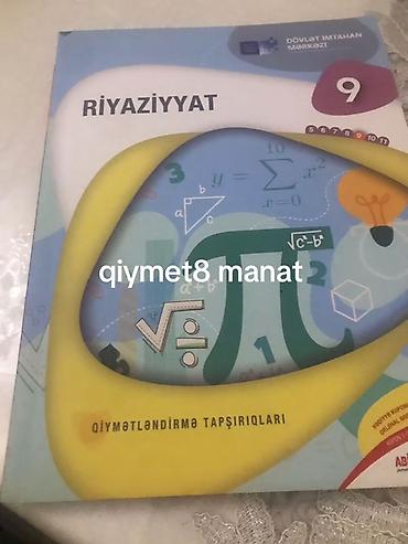 Riyaziyyat – 9-cu sinif üçün qiymətləndirmə tapşırıqları kitabı. - lalafo.az -da Riyaziyyat – 9-cu sinif üçün qiymətləndirmə tapşırıqları kitabı. -