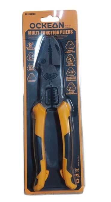 sap: OCEAN Multi-Function Pliers – 9” (210 mm) Çoxfunksiyalı alət: - Tel