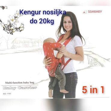 Autosedišta: Cena 2600 din Kengur nosiljka za bebu 5u1 do 20kg Kengur nosiljka za