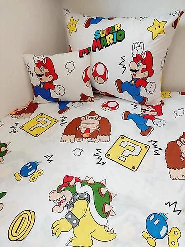 Ostalo: ‼️Dečija posteljina 100% pamuk‼️ Čaršaf 140x240cm Jorganska navlaka — 7